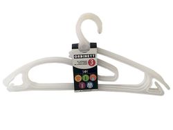 Набор вешалок пластиковых 5in1 Ordinett 3шт 42cm, черные/бел