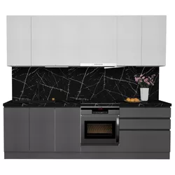 купить Мебель для кухни ArtFlame GOLA White/Storm Grey (2.6 m.l.) в Кишинёве 