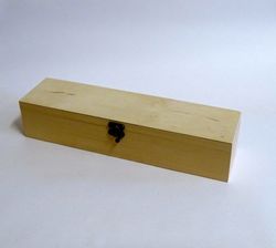 Деревянная коробка с 4 отделениями 7.5x9x31см