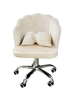Fotoliu birou 6833 velour ivory