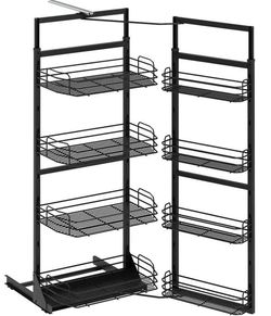 купить Фурнитура для мебели Starax Cargo Twin Larder 600мм антр 1550-1700 S-1226-A в Кишинёве 