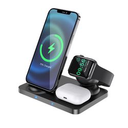 Încărcător wireless Hoco CW33 15W Ultra-Charge 3-in-1