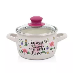 cumpără Cratiță Metalac 55004 Cratita emailata Small things D16cm, 2.2L, capac din sticla în Chișinău 