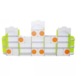 купить Шкаф для учреждений Tisam Set de mobila pentru copii Lime+Crem (4639) в Кишинёве 