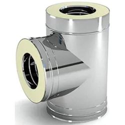 cumpără Coș de fum miscellaneous Teu inox izolat 45° d.150-200 (316) în Chișinău 