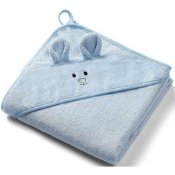 купить Аксессуар для купания BabyOno 1553/02 Prosop din bambus de baie cu gluga albastru 100x100 в Кишинёве 