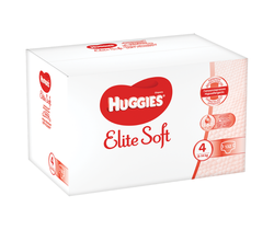 Scutece Huggies Elite Soft Box 4 (8-14 kg), 132 buc.