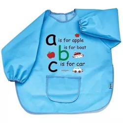 купить Слюнявчики BabyJem 049 Sort cu maneci pentru activitati ABC Albastru в Кишинёве 