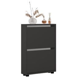 cumpără Raft pentru încălțăminte Mobildor-Lux Leo Slim 50x16x86H cm Anthracite în Chișinău 