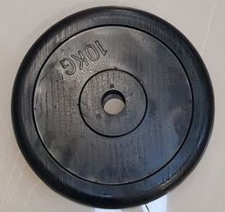 Disc metal cauciuc 10 kg, d=30 mm (4177)