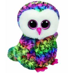купить Мягкая игрушка TY TY37143 OWEN multicolor owl 24 cm в Кишинёве 