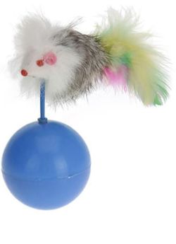 купить Товар для животных Promstore 44952 Игрушка для кошек Pets Мышь с мячом 12x5.2сm, 2цвета в Кишинёве 