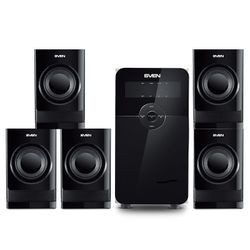 Audio System 5.1 SVEN "HT-200"  80w, USB, SD, FM, Display, RC, Black