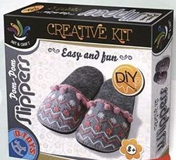 Набор для творчества POM-POM Slippers домашние тапочки, код 41295
