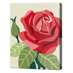 cumpără Tablou pe numere Art Gallery CX3230 20x30cm Trandafir rosu în Chișinău 