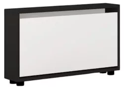 купить Полка для обуви Mobildor-Lux Leo Slim 100x16x47H cm Anthracite/White в Кишинёве 