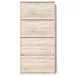 купить Полка для обуви Fabrik Home Тумба для обуви 4 дверцы / 800 дуб сонома в Кишинёве 