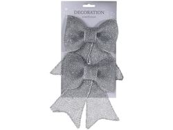 Set fundite 2buc 18X13cm, organza, argintiu