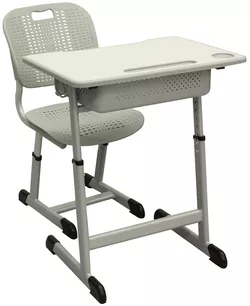 купить Набор детской мебели Deco Banca + scaun scolar A80-01 Grey в Кишинёве 