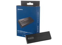 .M.2 SATA /NVMe SSD Enclosure Chieftec "CEB-M2C-TL" USB3.2 Gen 2  Type-C/A, Durable Aluminum