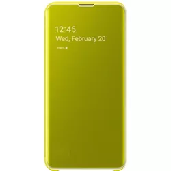 купить Чехол для смартфона Samsung EF-ZG970 Clear View Cover Beyound Yellow в Кишинёве 