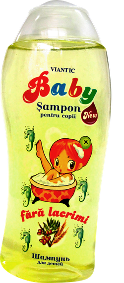 Șampon Viantic Baby pentru fetiță cu ulei de cătină și proteine de grâu, 250ml
