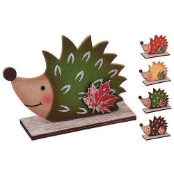 купить Декор Promstore 48310 Suvenir Arici 11cm, pe suport din lemn, Autumn в Кишинёве 