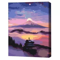 купить Картина по номерам BrushMe BS51580 40x50cm (în cutie) Apus liliachiu в Кишинёве 