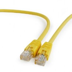 3m, Patch Cord  Yellow, PP12-3M/Y, Cat.5E, Cablexpert, molded strain relief 50u" plugs