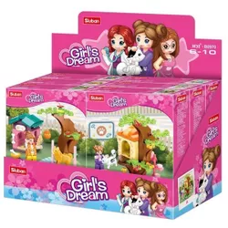 купить Конструктор Sluban B0970 Set de constructie Parc de distractii pentru animale de companie 6 modele 79-91elem. в Кишинёве 