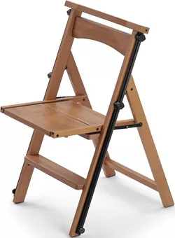 купить Стул Arredamenti Italia Eletta, стул-стремянка, трансформер, вишневое дерево в Кишинёве 