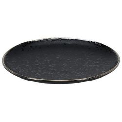 купить Тарелка Promstore 45817 Тарелка десертная 20cm Metallic Rim Black, керамика в Кишинёве 