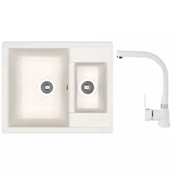 купить Мойка кухонная со смесителем Dr.Gans Astra 620K + SanDonna F 7103 alb в Кишинёве 