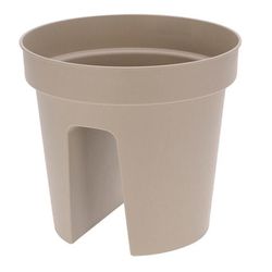 купить Цветочный горшок Holland 31202 Ghiveci pentru balustrada D28, H25cm, gri-bej в Кишинёве 