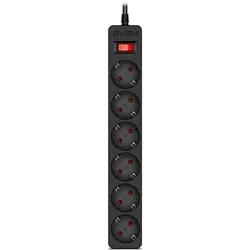 cumpără Filtru electric Sven SF-06E, 6 Sockets, Children protection, Non-Flammable, 1.8m, Black în Chișinău 