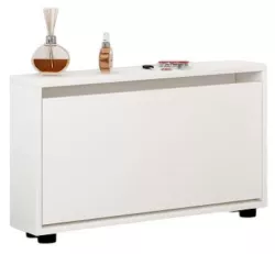 купить Полка для обуви Mobildor-Lux Leo Slim 50x16x47H cm White в Кишинёве 
