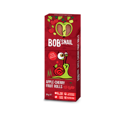 Dulciuri naturale de mere și vișine Bob Snail, 30g
