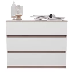 cumpără Comodă Bayro Harmony 1000x810x450 серый камень фасад белый în Chișinău 