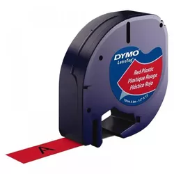 купить Скотч Dymo 12 mm x 4 m, plastic, negru pe banda rosie в Кишинёве 