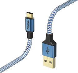 cumpără Cablu telefon mobil Hama 178295 Reflective Type-C -1.5 m Blue în Chișinău