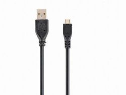 Cable Micro USB2.0,  Micro B - AM, 0.1 m,  Cablexpert, CCP-mUSB2-AMBM-0.1M