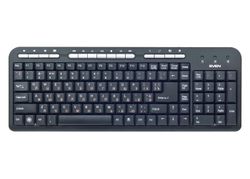 Keyboard SVEN Standard 309M, Multimedia, Quiet, Black, USB