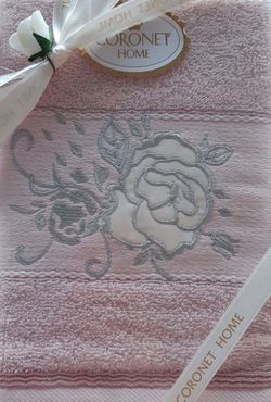 Prosop pentru fața Coronet 50*90 Ozer Tekstil, Turcia (roz)