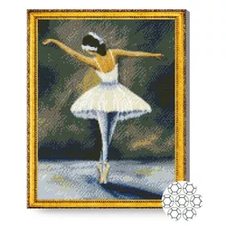купить Картина по номерам Art Gallery GA79379 Mozaic cu diamante 40x50cm Balerina gratioasa в Кишинёве 