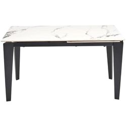купить Стол Halmar FELIX, marmura alba/negru (92700532) в Кишинёве 