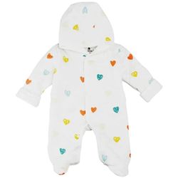 купить Детская одежда Minikin 241901756 Muslin Комбинезон с капюшоном сердечко 0-1 мес (56 см) в Кишинёве 