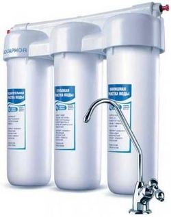 купить Фильтр проточный для воды Aquaphor Trio Norma (cu rubinet, p-ru apa dura) в Кишинёве