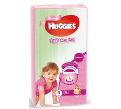 Трусики Huggies Little Walkers 4 Girl (9-14 кг) 52 шт