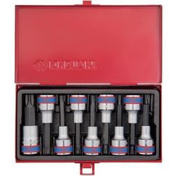 купить Набор головок, бит, насадок King Tony 4119PR набор насадок TORX, T20-T60 дл.80мм 1/2", 9 пр. в Кишинёве 