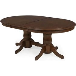 купить Стол Fabrik Home Elegance овальный 1600-2800x770x1000 Орех (раскладной) в Кишинёве 